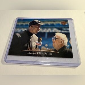 Michael Jordan 1995 Upper Deck Baseball Card #200 Chicago White Sox Vintage